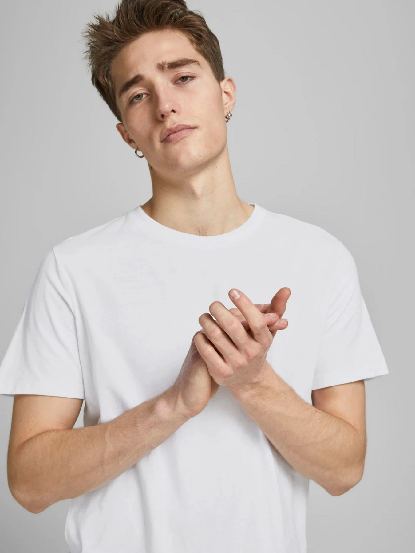 Футболки и поло JACK & JONES модель 12113648_White Футболки и поло JACK & JONES модель 12113648_White Фото