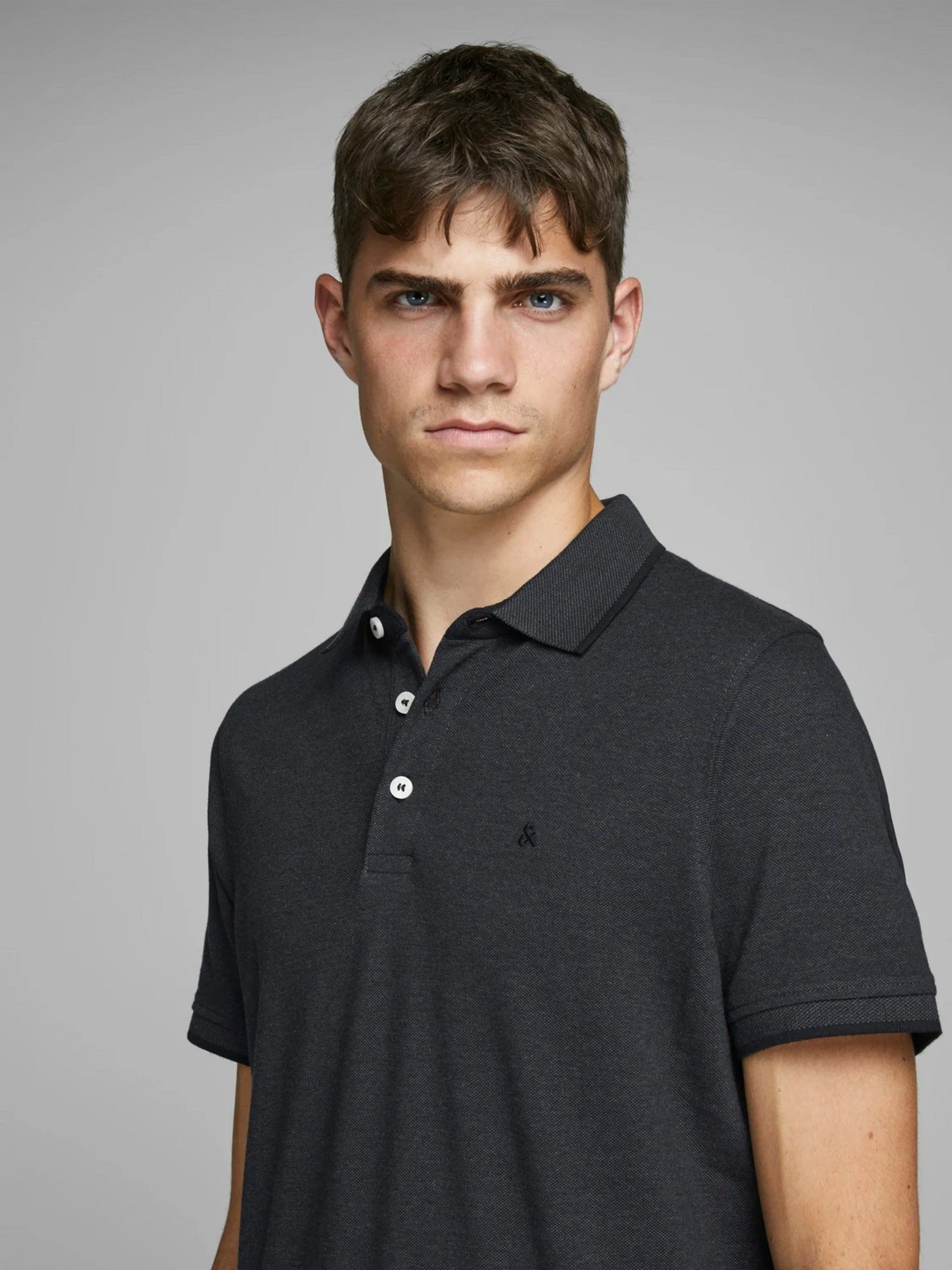 Футболки і поло JACK & JONES модель 12136668_Dark Grey Melange Футболки і поло JACK & JONES модель 12136668_Dark Grey Melange Фото