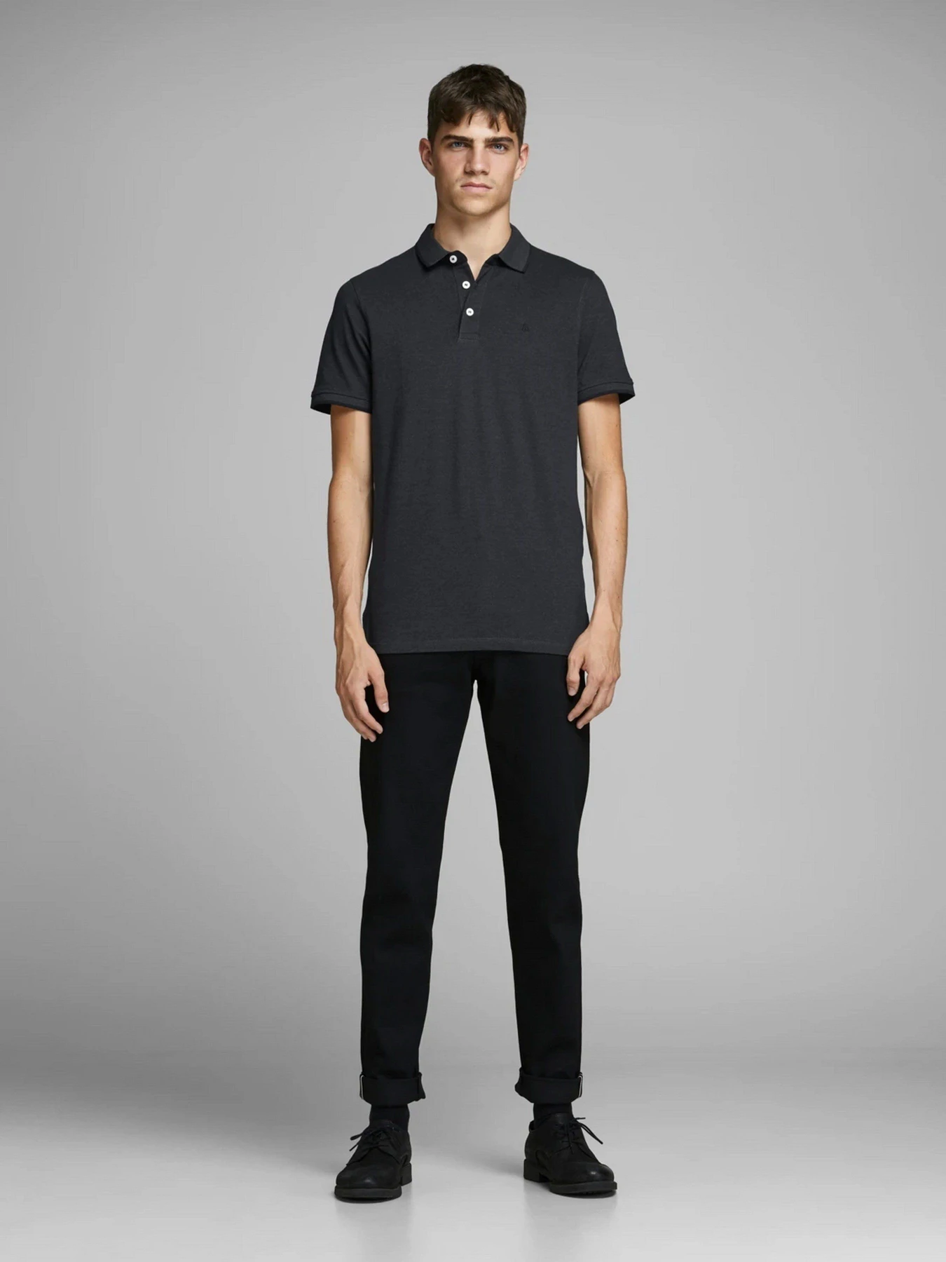 Футболки і поло JACK & JONES модель 12136668_Dark Grey Melange Футболки і поло JACK & JONES модель 12136668_Dark Grey Melange Фото