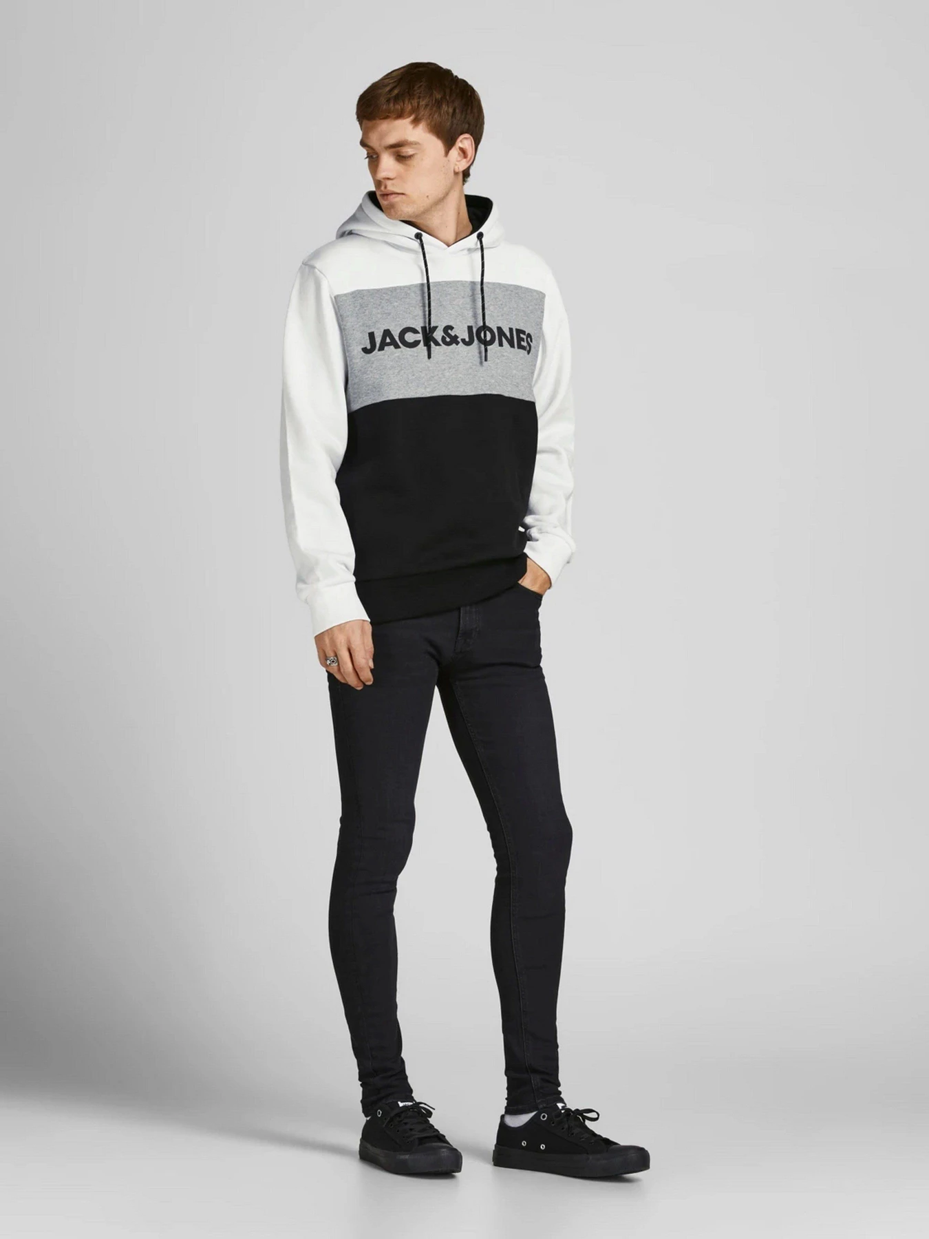 Худи и свитшоты JACK & JONES модель 12172344_White Худи и свитшоты JACK & JONES модель 12172344_White Фото