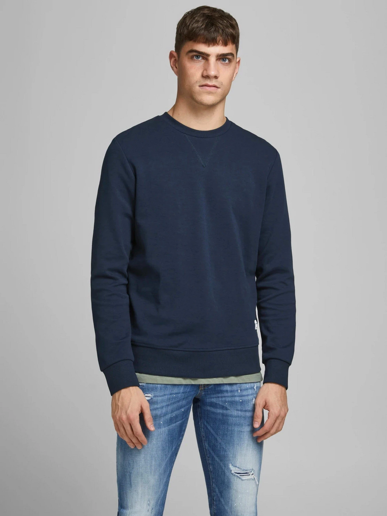 Худи и свитшоты JACK & JONES модель 12181903_Navy Blazer Худи и свитшоты JACK & JONES модель 12181903_Navy Blazer Фото