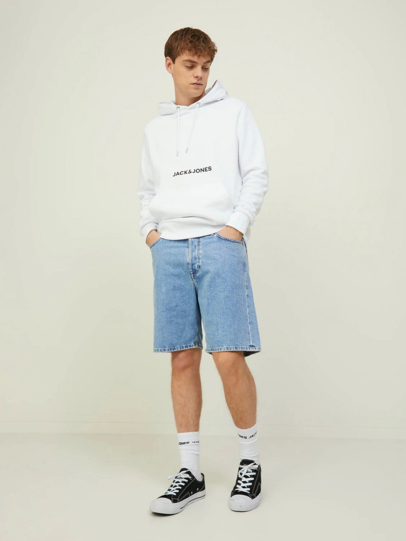 Шорты JACK & JONES модель 12212180_Blue Denim Шорты JACK & JONES модель 12212180_Blue Denim Фото