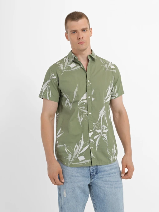 Рубашки JACK & JONES модель 12227680_Oil Green Фото