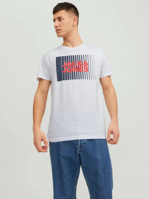 Футболки і поло JACK & JONES модель 12233999_White Фото
