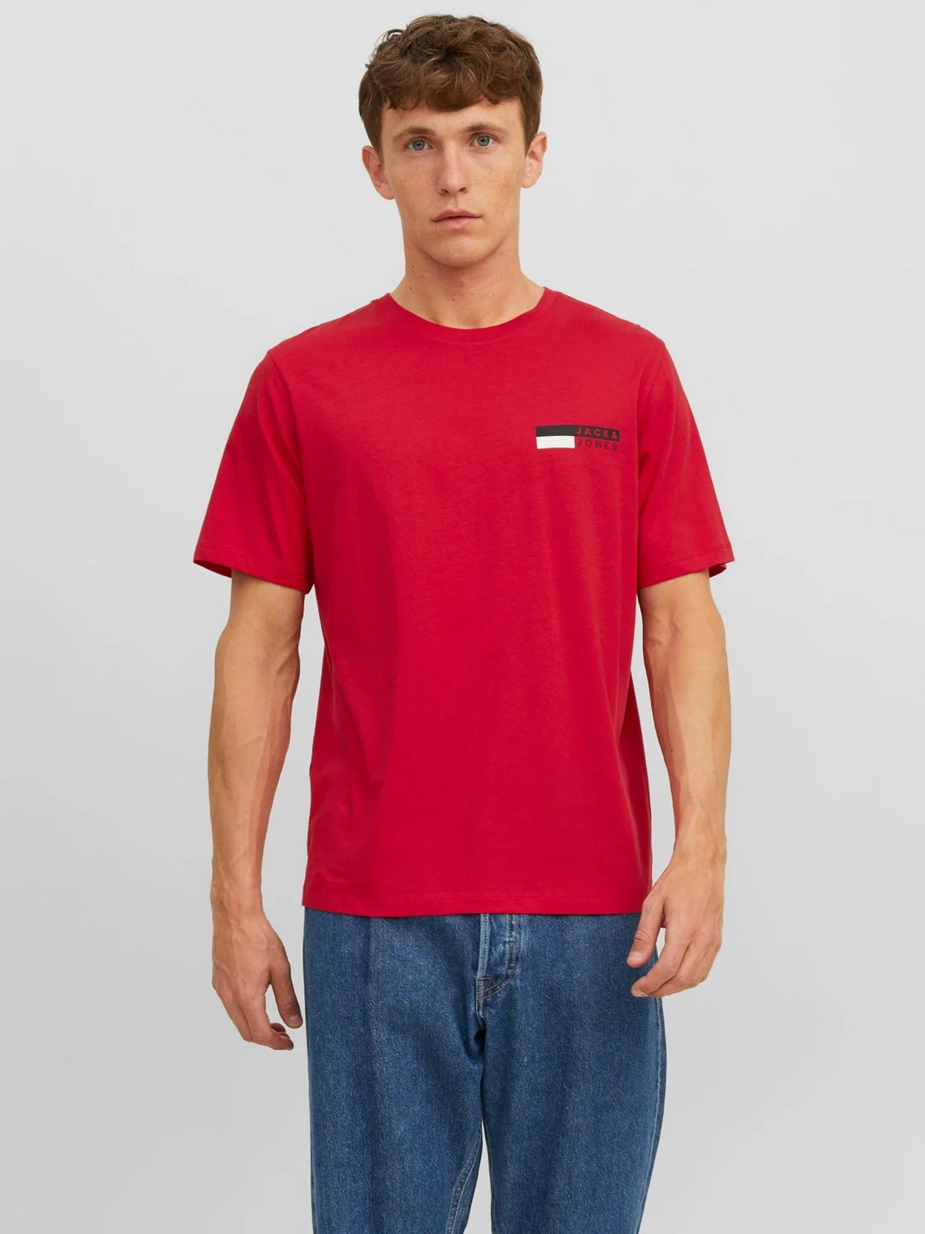 Футболки и поло JACK & JONES модель 12233999_True Red Футболки и поло JACK & JONES модель 12233999_True Red Фото