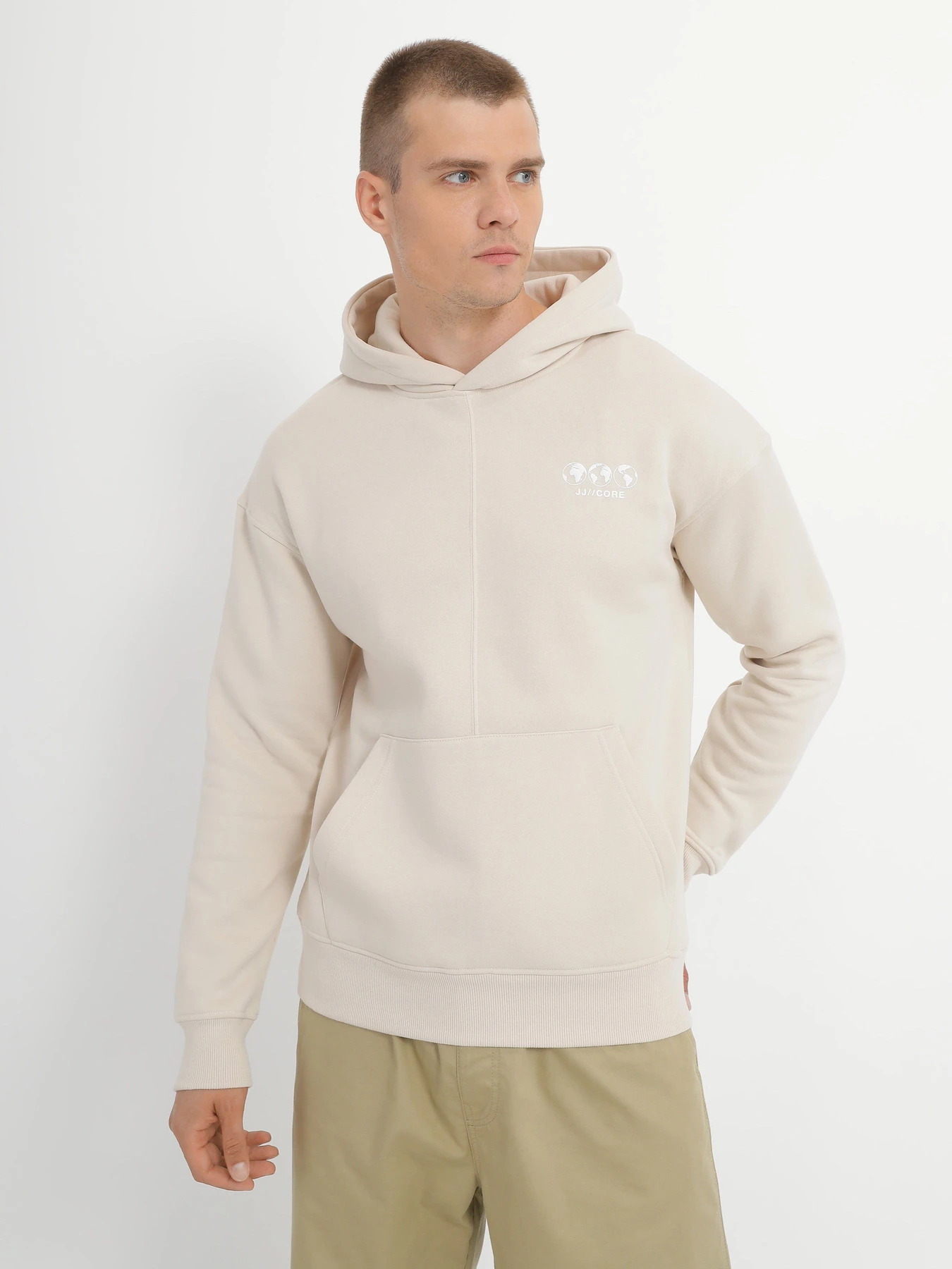 Худи и свитшоты JACK & JONES модель 12234857_Moonbeam Худи и свитшоты JACK & JONES модель 12234857_Moonbeam Фото