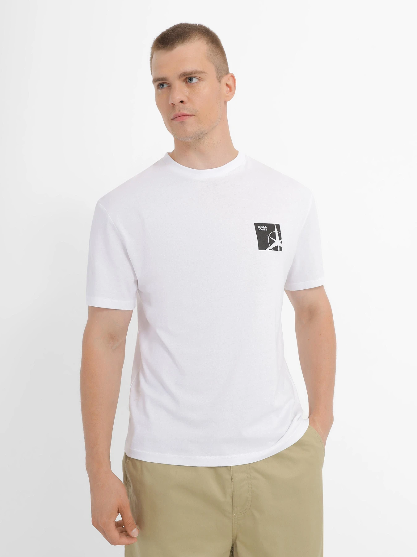 Футболки и поло JACK & JONES модель 12235164_White Фото