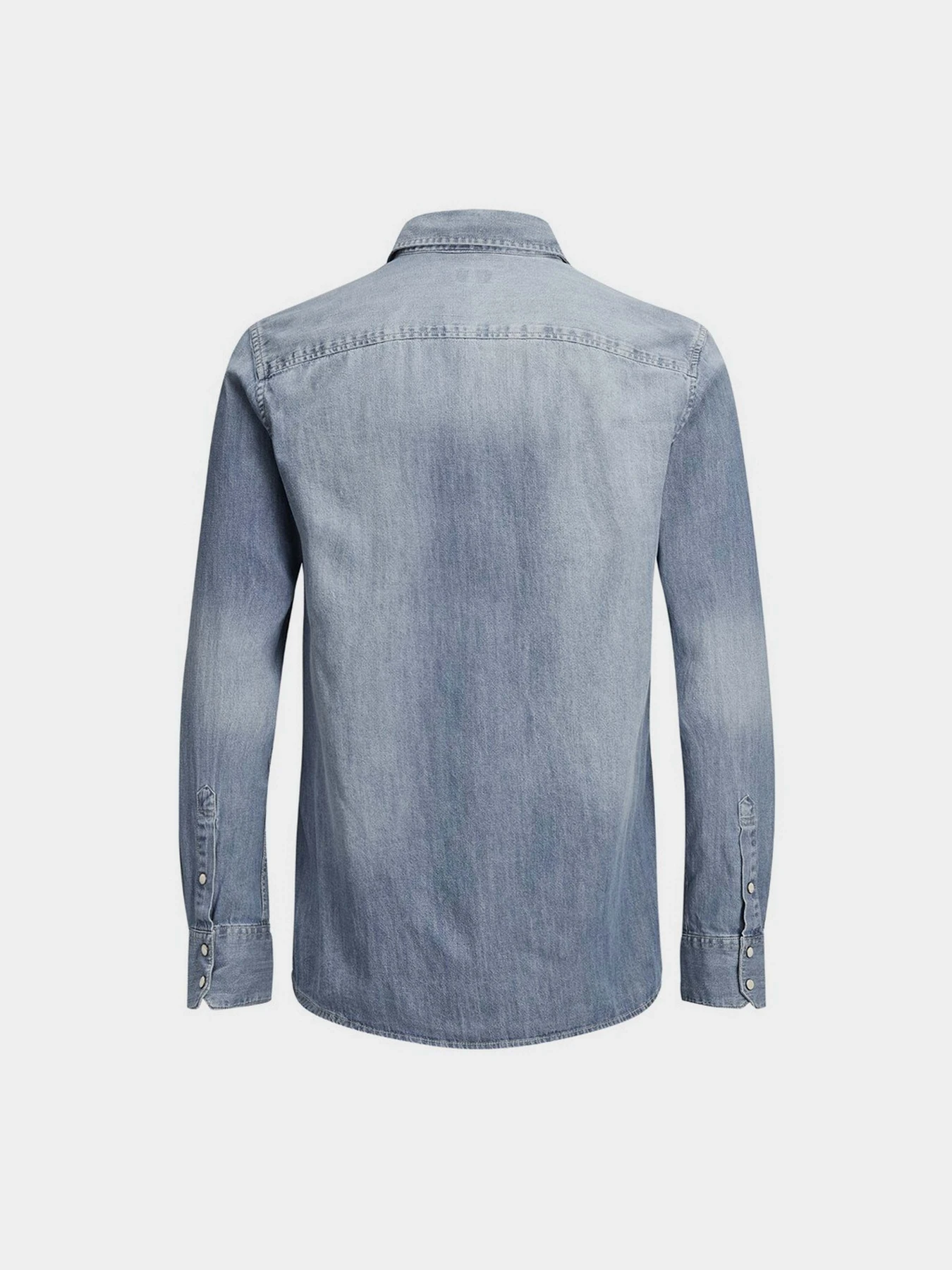 Рубашки JACK & JONES модель 12138115_Medium Blue Denim Фото