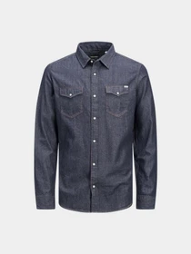 Рубашки JACK & JONES модель 12138115_Dark Denim Фото