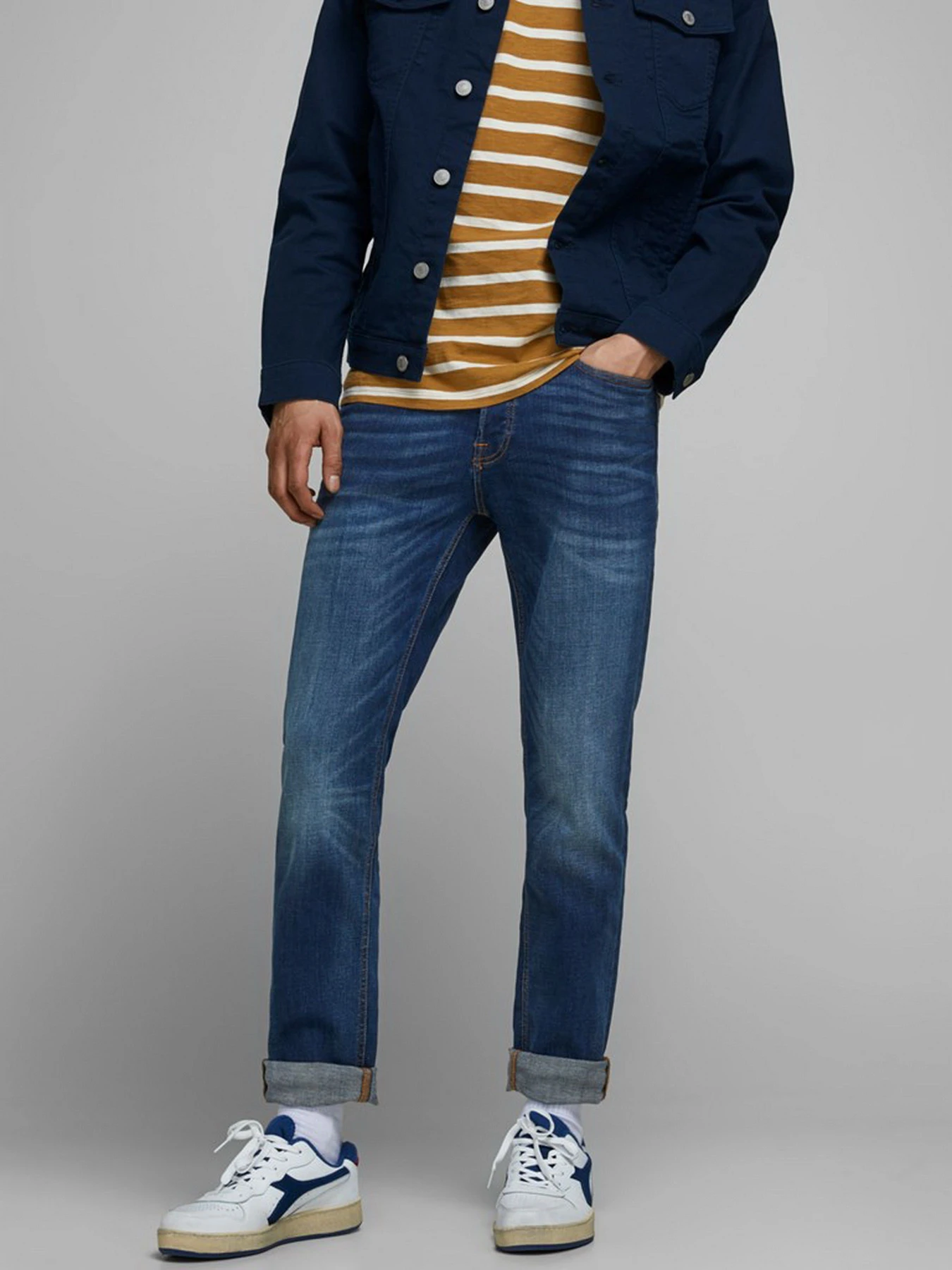 Джинсы JACK & JONES модель 12146384_Blue Denim Джинсы JACK & JONES модель 12146384_Blue Denim Фото