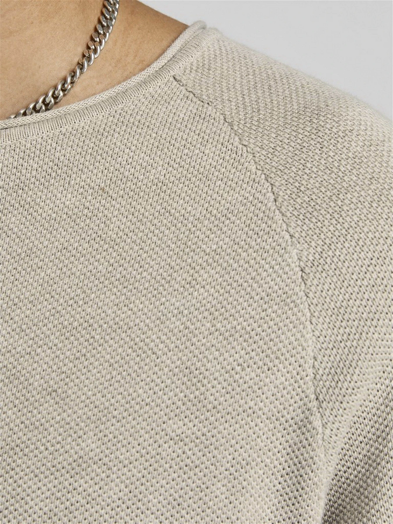 Свитры и кардиганы JACK & JONES модель 12157321_Oatmeal Свитры и кардиганы JACK & JONES модель 12157321_Oatmeal Фото