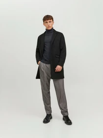 Свитры и кардиганы JACK & JONES EMIL KNIT ROLL NECK модель 12157417_Dark Grey Melange Фото