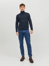Свитры и кардиганы JACK & JONES EMIL KNIT ROLL NECK модель 12157417_Navy Blazer Фото