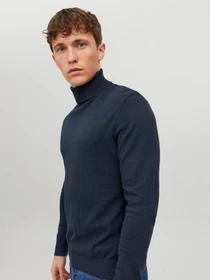 Свитры и кардиганы JACK & JONES EMIL KNIT ROLL NECK модель 12157417_Navy Blazer Фото