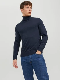 Свитры и кардиганы JACK & JONES EMIL KNIT ROLL NECK модель 12157417_Navy Blazer Фото
