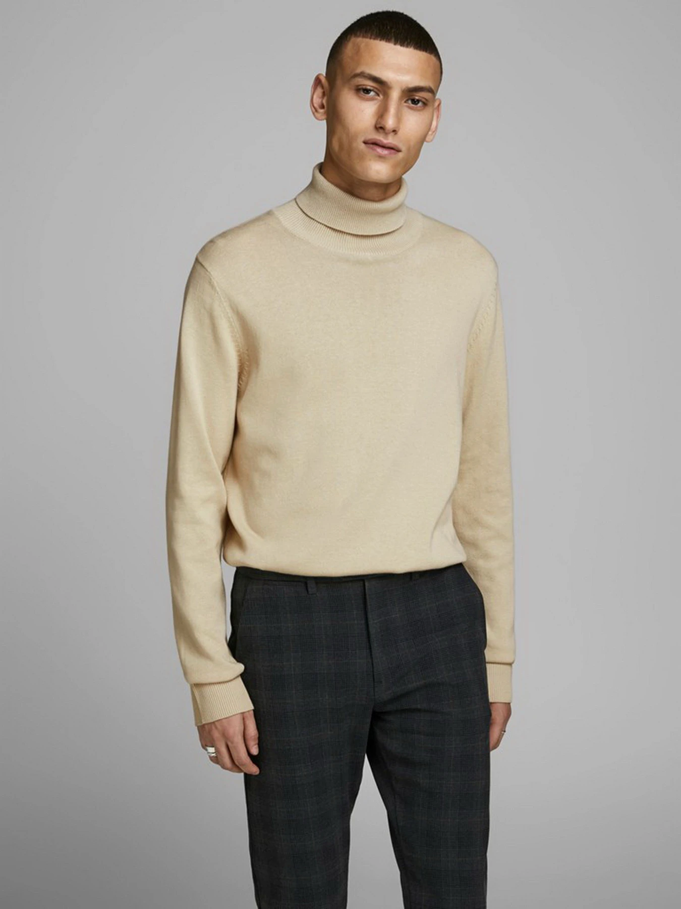 Светри та кардигани JACK & JONES модель 12157417_Oatmeal Светри та кардигани JACK & JONES модель 12157417_Oatmeal Фото