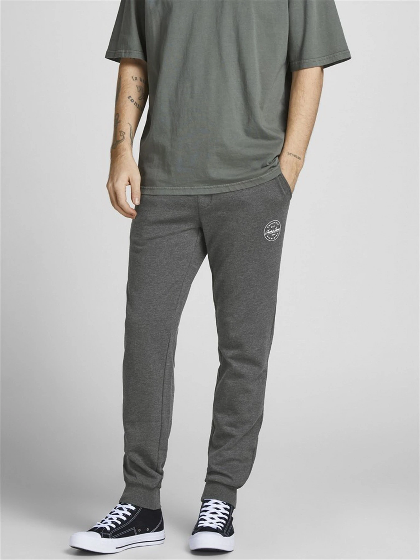 Брюки JACK & JONES модель 12165322_Dark Grey Melange Брюки JACK & JONES модель 12165322_Dark Grey Melange Фото