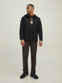 Куртки та дублянки JACK & JONES Multi Quilted модель 12182242_Black Фото