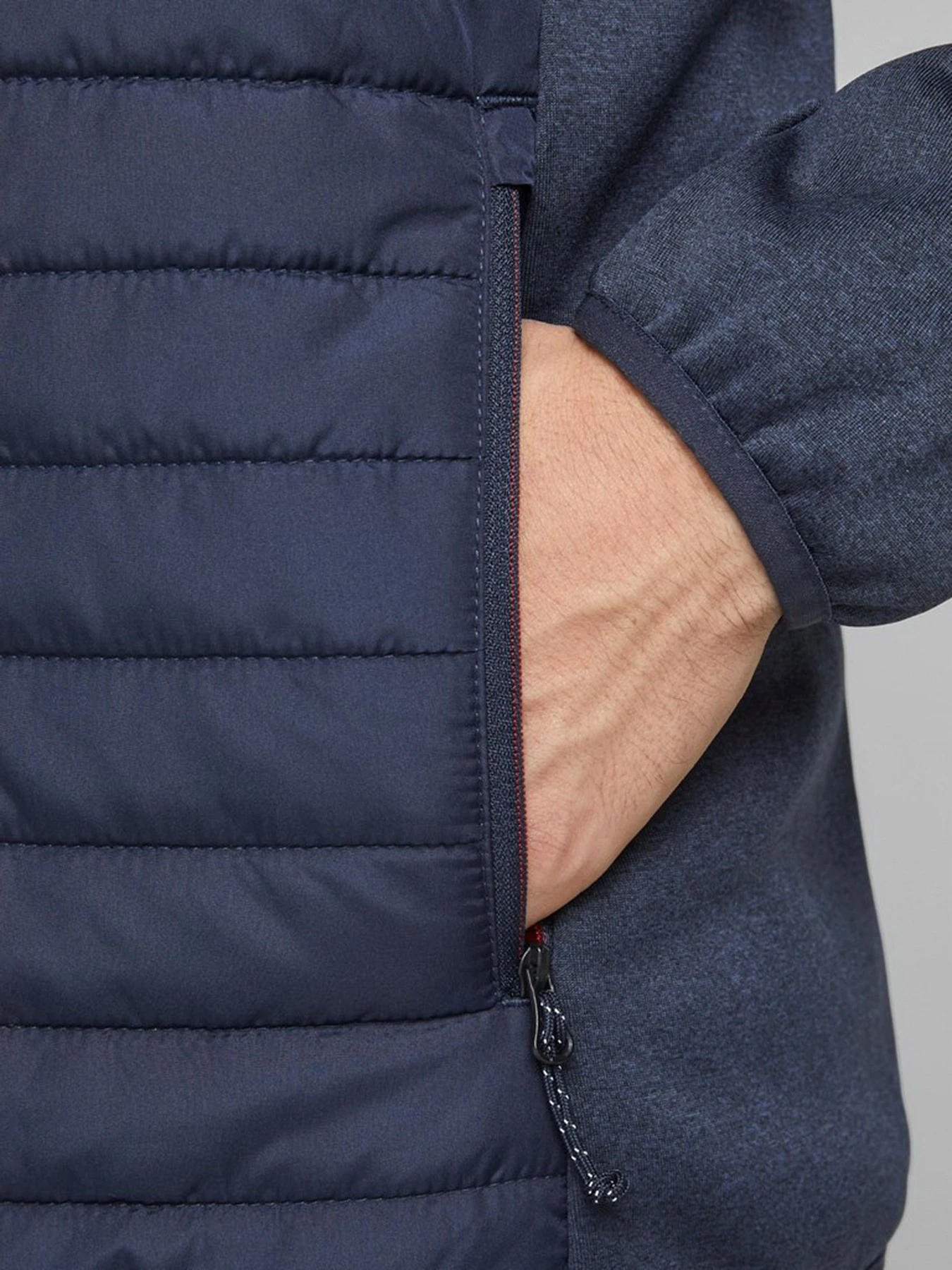 Куртки та дублянки JACK & JONES Multi Quilted модель 12182242_Navy Blazer Фото