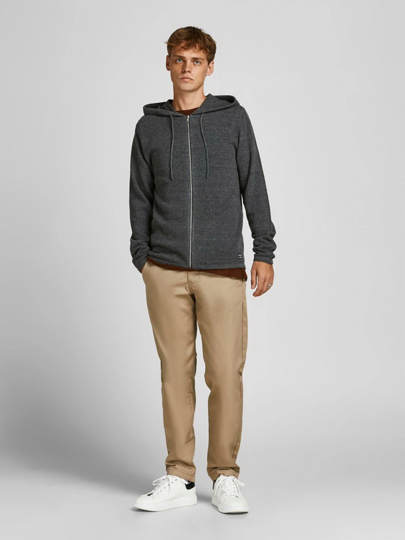 Худи и свитшоты JACK & JONES модель 12190154_Dark Grey Melange Худи и свитшоты JACK & JONES модель 12190154_Dark Grey Melange Фото