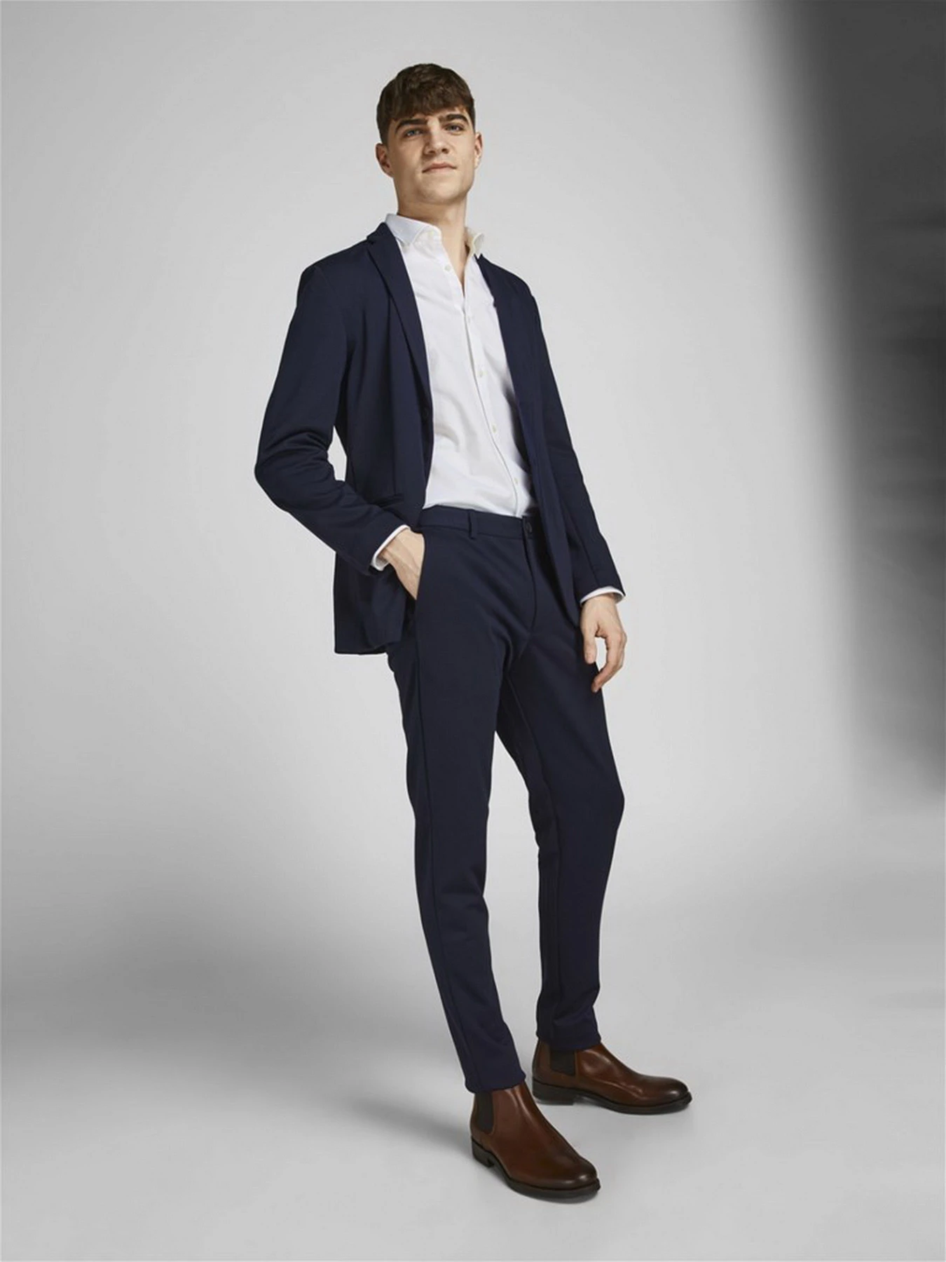 Рубашки JACK & JONES модель 12201905_White Рубашки JACK & JONES модель 12201905_White Фото