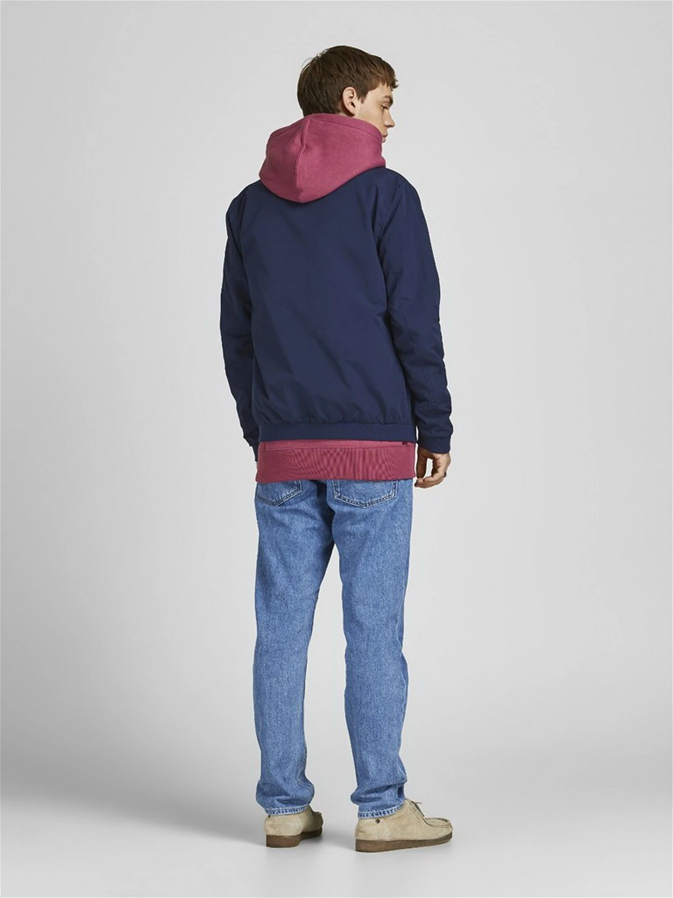 Куртки и дубленки JACK & JONES Jjerush Harrington модель 12204277_Navy Blazer Фото