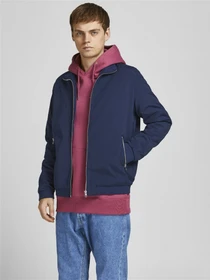 Куртки и дубленки JACK & JONES Jjerush Harrington модель 12204277_Navy Blazer Фото