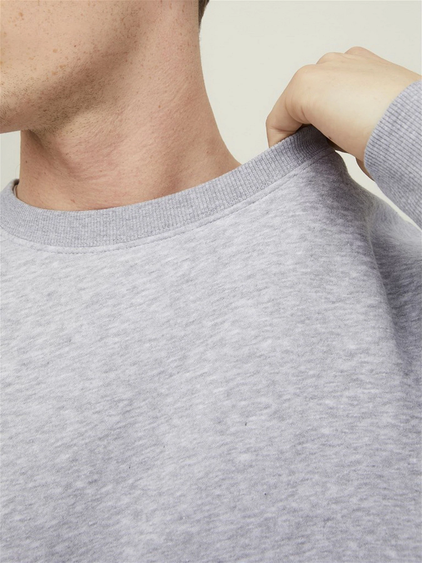 Худи и свитшоты JACK & JONES модель 12208182_Light Grey Melange Худи и свитшоты JACK & JONES модель 12208182_Light Grey Melange Фото