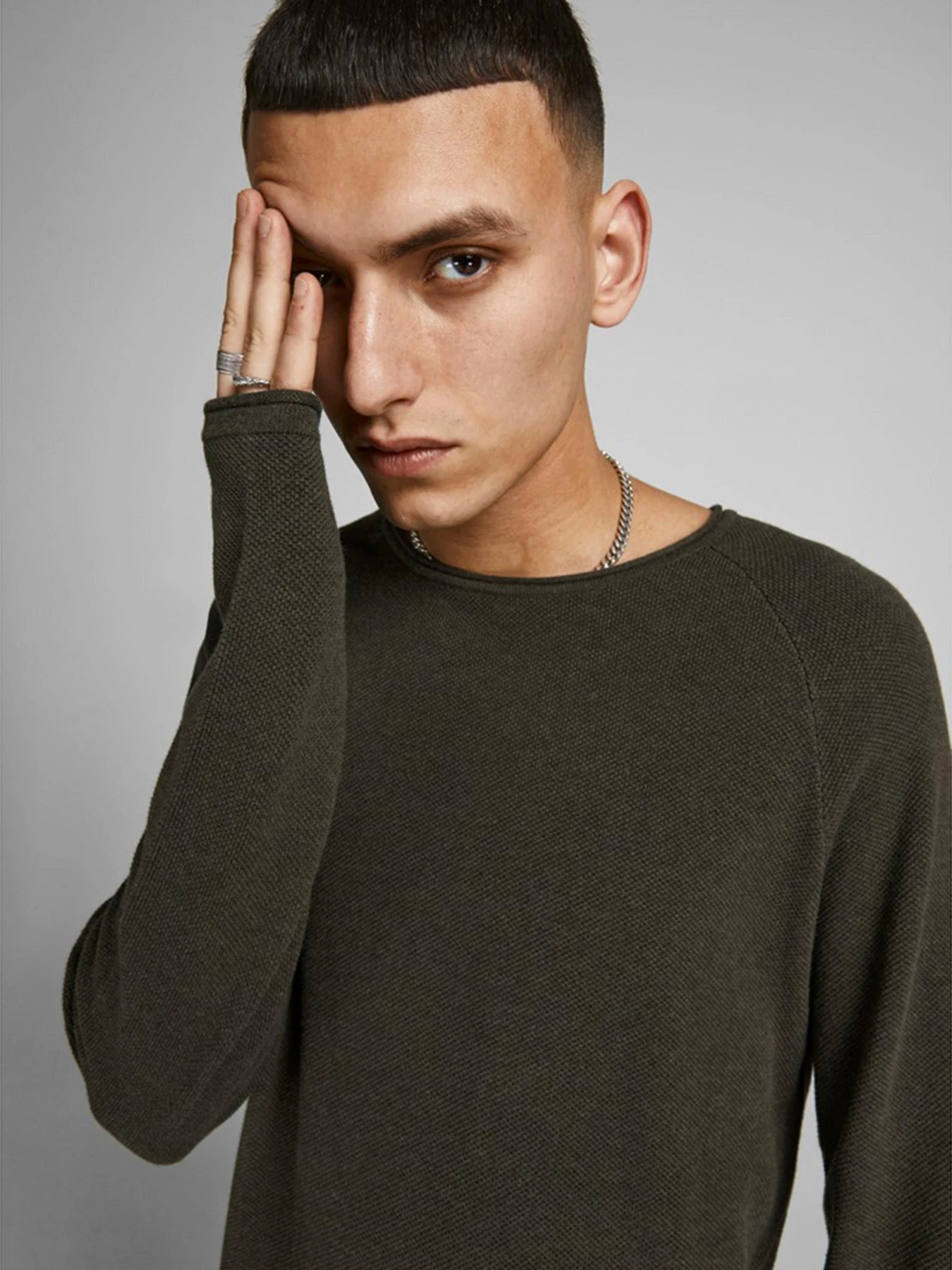 Свитры и кардиганы JACK & JONES модель 12157321_Olive Night Свитры и кардиганы JACK & JONES модель 12157321_Olive Night Фото