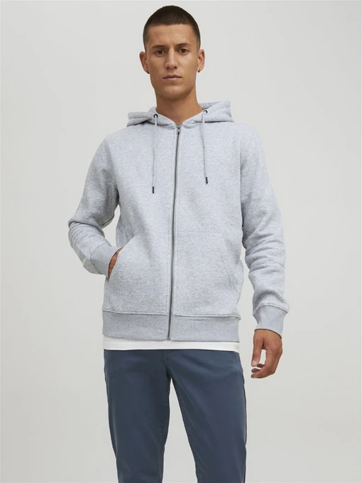 Худи и свитшоты JACK & JONES модель 12210830_Light Grey Melange Фото