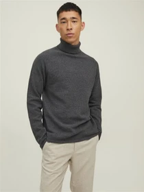 Свитры и кардиганы JACK & JONES модель 12210931_Dark Grey Melange Фото