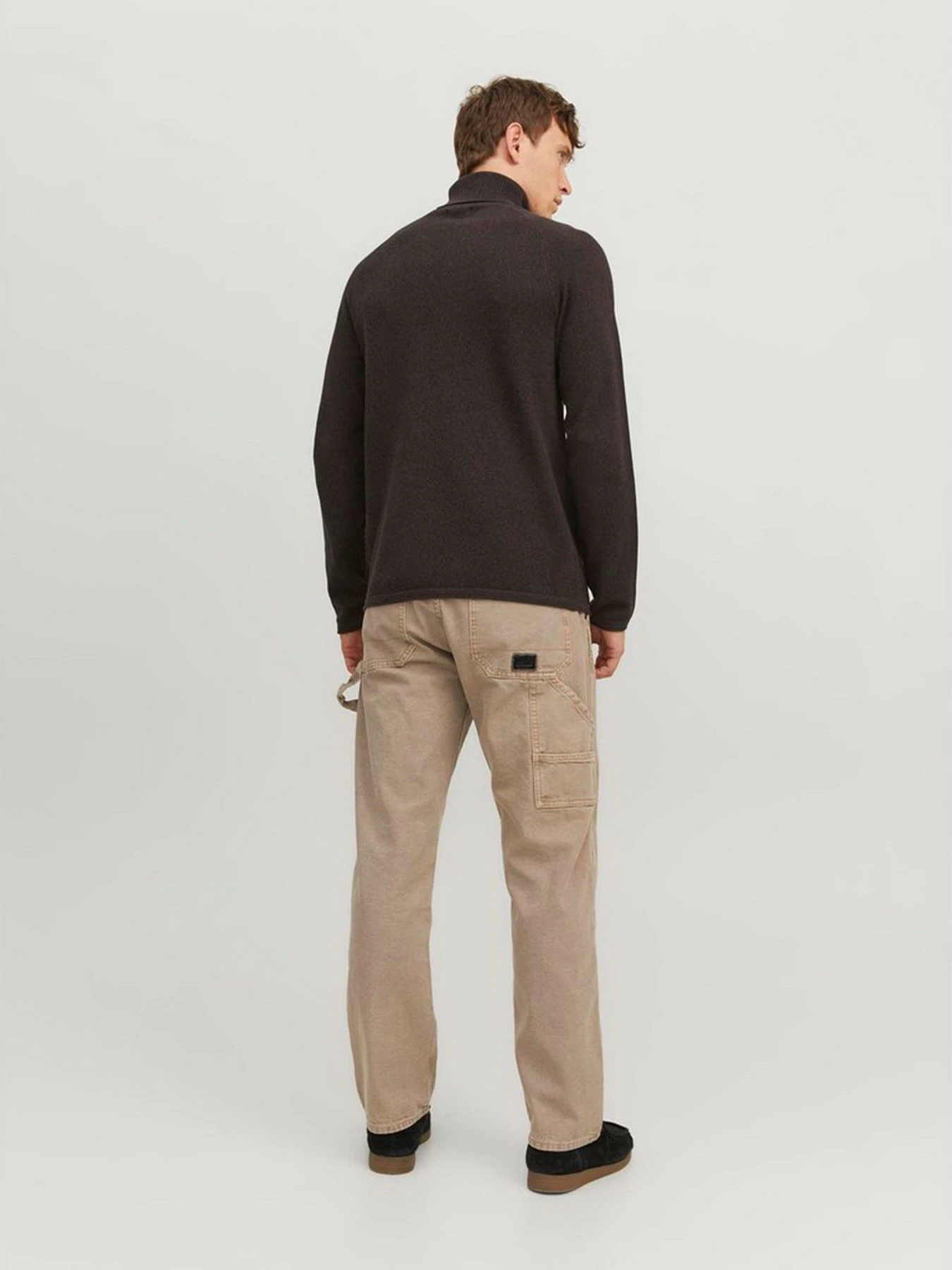 Свитры и кардиганы JACK & JONES модель 12210931_Seal Brown Свитры и кардиганы JACK & JONES модель 12210931_Seal Brown Фото