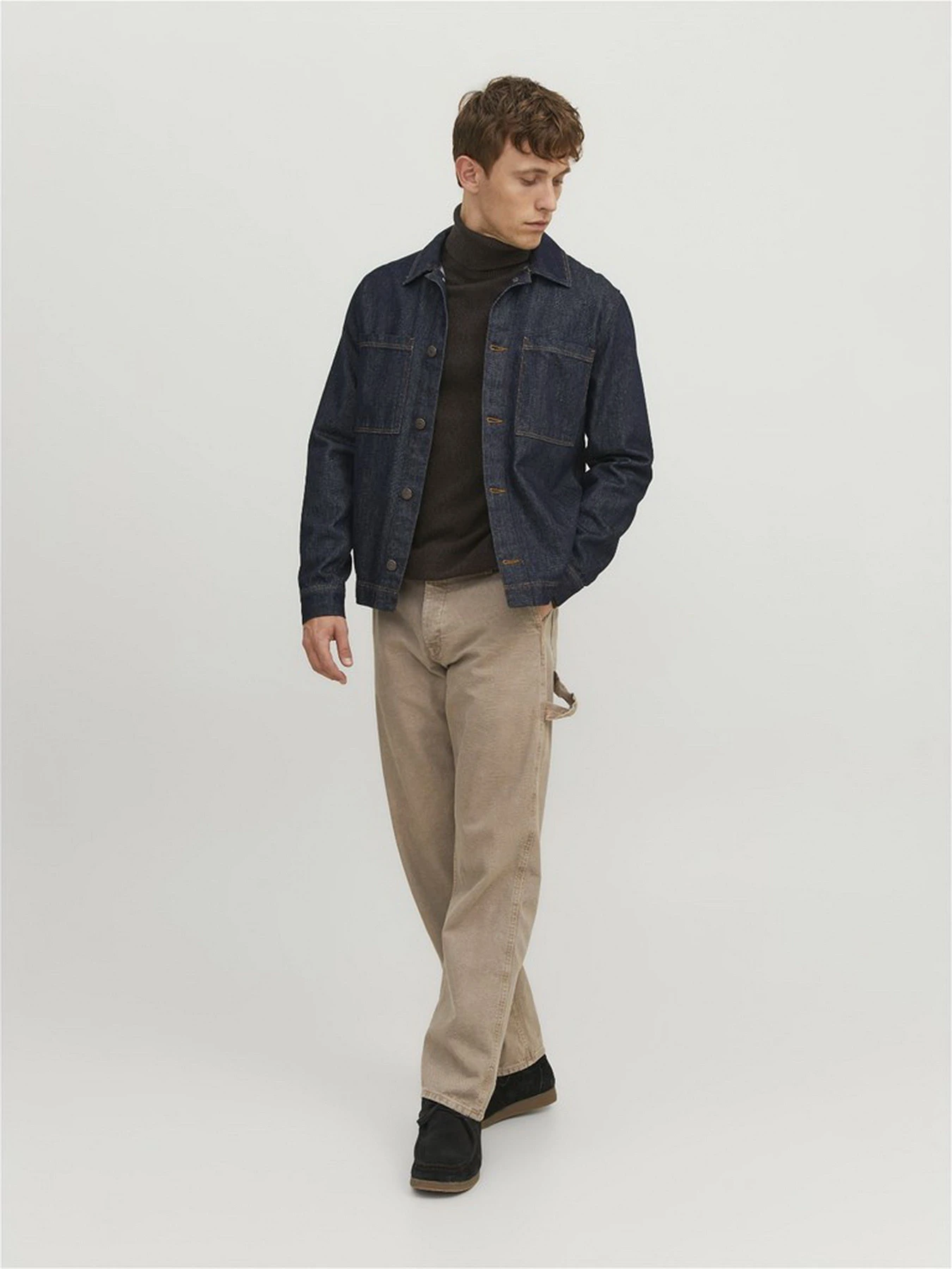 Свитры и кардиганы JACK & JONES модель 12210931_Seal Brown Свитры и кардиганы JACK & JONES модель 12210931_Seal Brown Фото