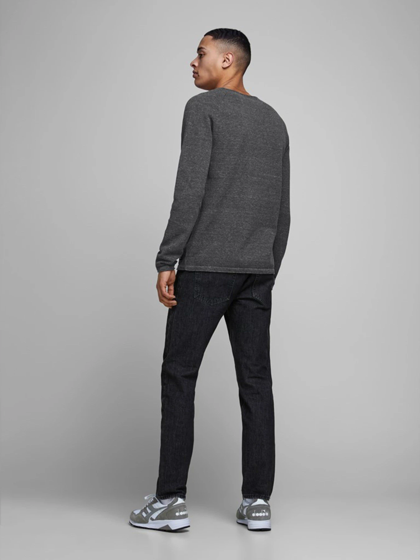 Светри та кардигани JACK & JONES модель 12157321_Dark Grey Melange Светри та кардигани JACK & JONES модель 12157321_Dark Grey Melange Фото