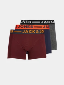 Нижнее белье JACK & JONES LICHFIELD TRUNKS модель 12113943_Burgundy Фото