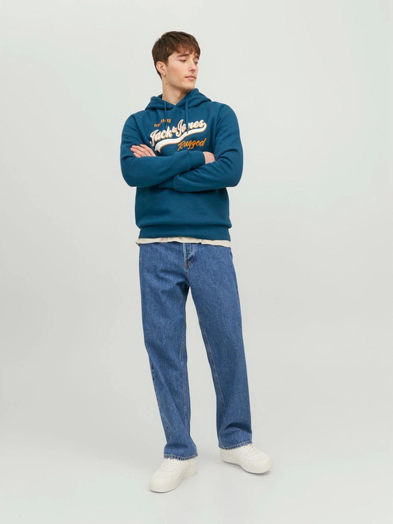 Худи и свитшоты JACK & JONES модель 12233597_Sailor Blue Худи и свитшоты JACK & JONES модель 12233597_Sailor Blue Фото