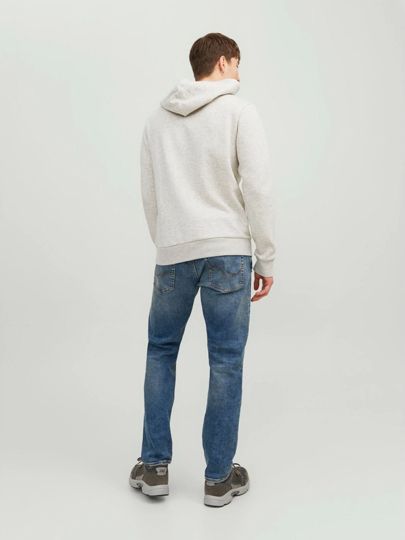 Худи и свитшоты JACK & JONES модель 12233597_White Melange Худи и свитшоты JACK & JONES модель 12233597_White Melange Фото