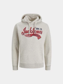 Худи и свитшоты JACK & JONES модель 12233597_White Melange Фото
