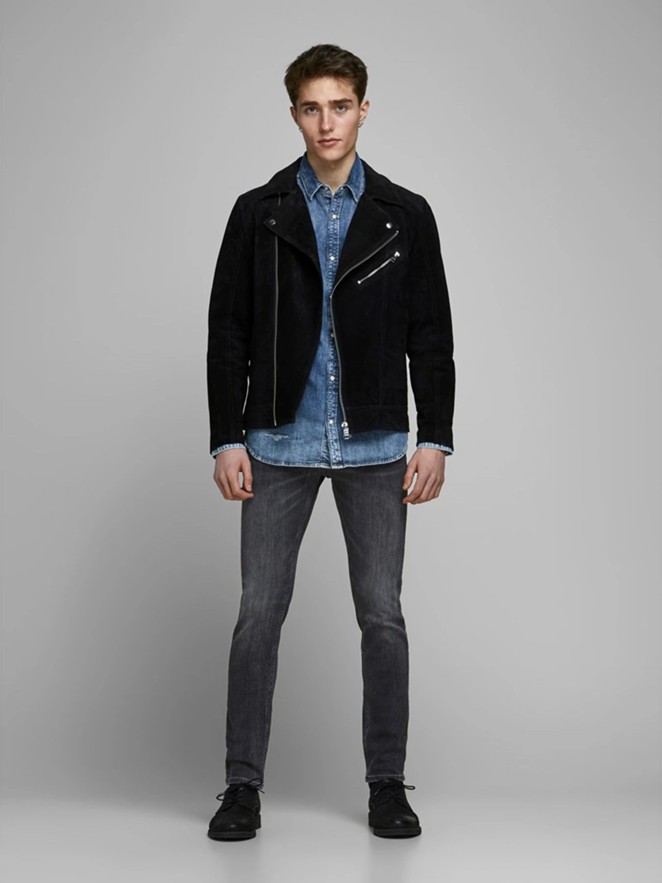Джинсы JACK & JONES модель 12159030_Black Denim Джинсы JACK & JONES модель 12159030_Black Denim Фото