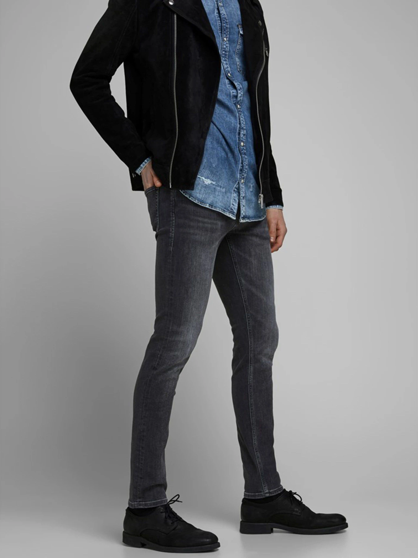 Джинсы JACK & JONES модель 12159030_Black Denim Джинсы JACK & JONES модель 12159030_Black Denim Фото