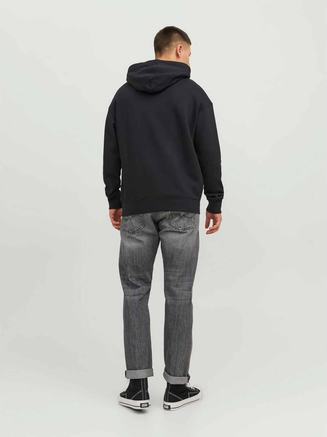 Худи и свитшоты JACK & JONES модель 12233972_Black Худи и свитшоты JACK & JONES модель 12233972_Black Фото