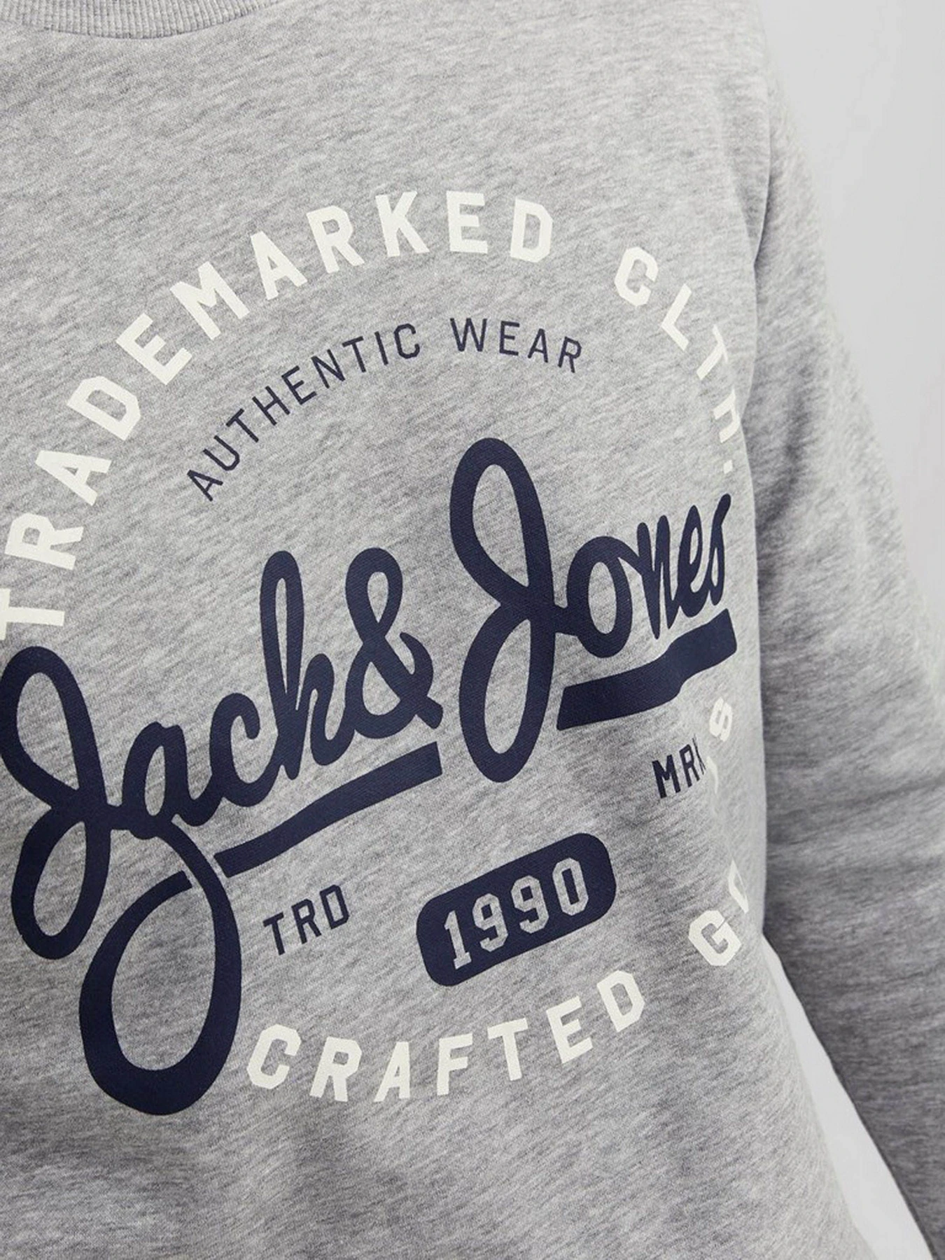 Худі та світшоти JACK & JONES модель 12236177_Light Grey Melange Худі та світшоти JACK & JONES модель 12236177_Light Grey Melange Фото