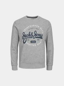 Худі та світшоти JACK & JONES модель 12236177_Light Grey Melange Фото