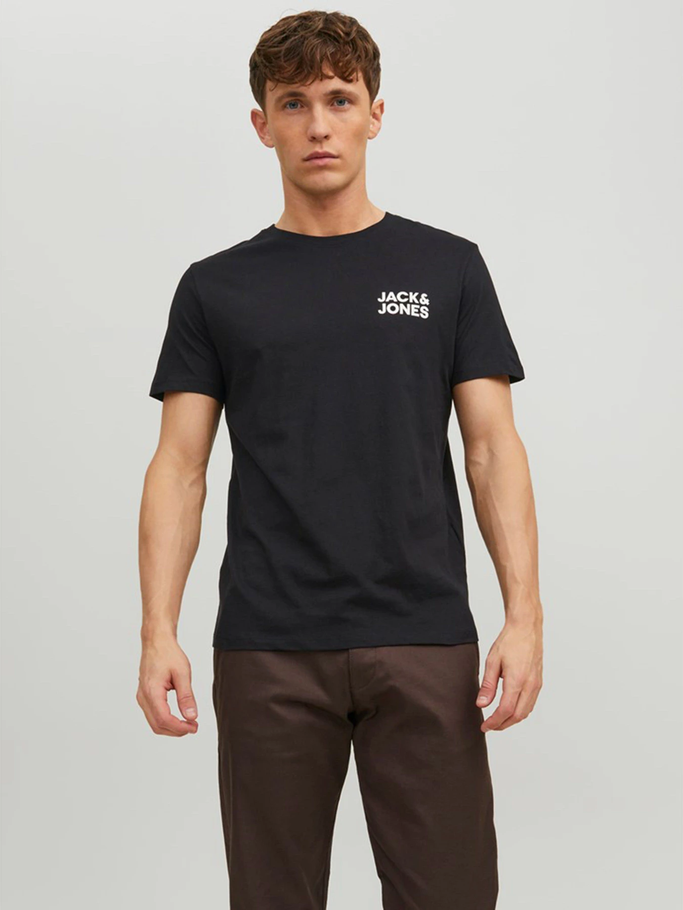 Футболки и поло JACK & JONES модель 12151955_Black Футболки и поло JACK & JONES модель 12151955_Black Фото