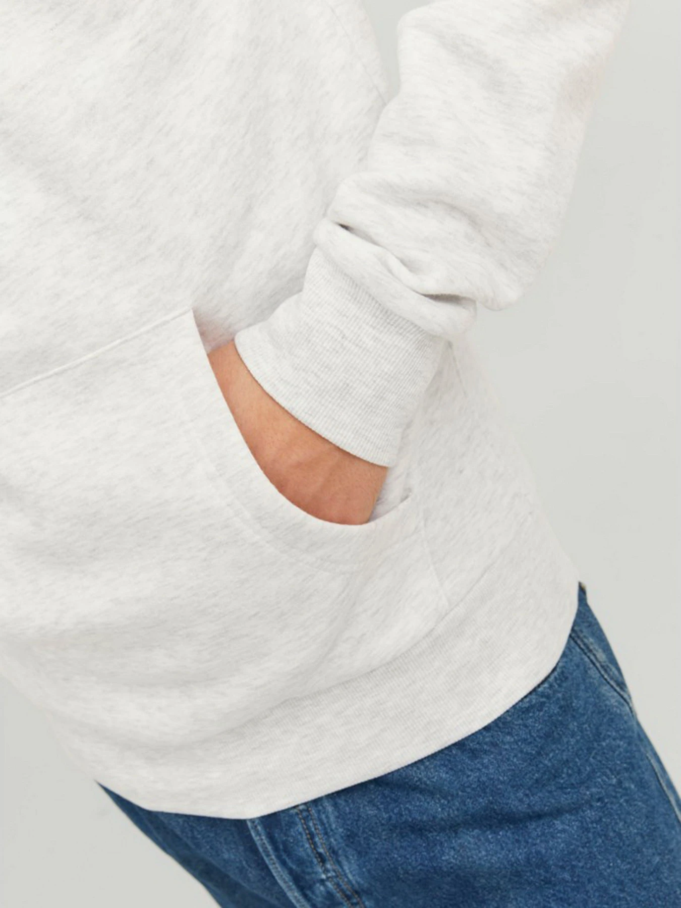 Худі та світшоти JACK & JONES модель 12236513_White Melange Худі та світшоти JACK & JONES модель 12236513_White Melange Фото