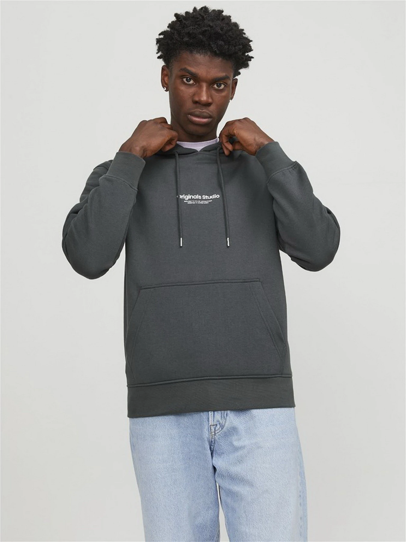 Худі та світшоти JACK & JONES модель 12241687_Asphalt Худі та світшоти JACK & JONES модель 12241687_Asphalt Фото