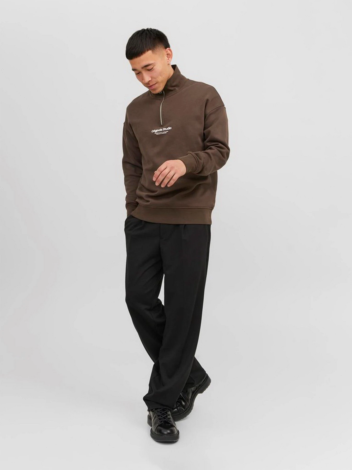 Худи и свитшоты JACK & JONES модель 12241777_Chocolate Brown Фото