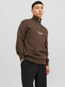 Худи и свитшоты JACK & JONES модель 12241777_Chocolate Brown Фото