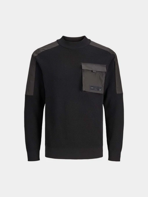 Свитры и кардиганы JACK & JONES модель 12242741_Black Фото