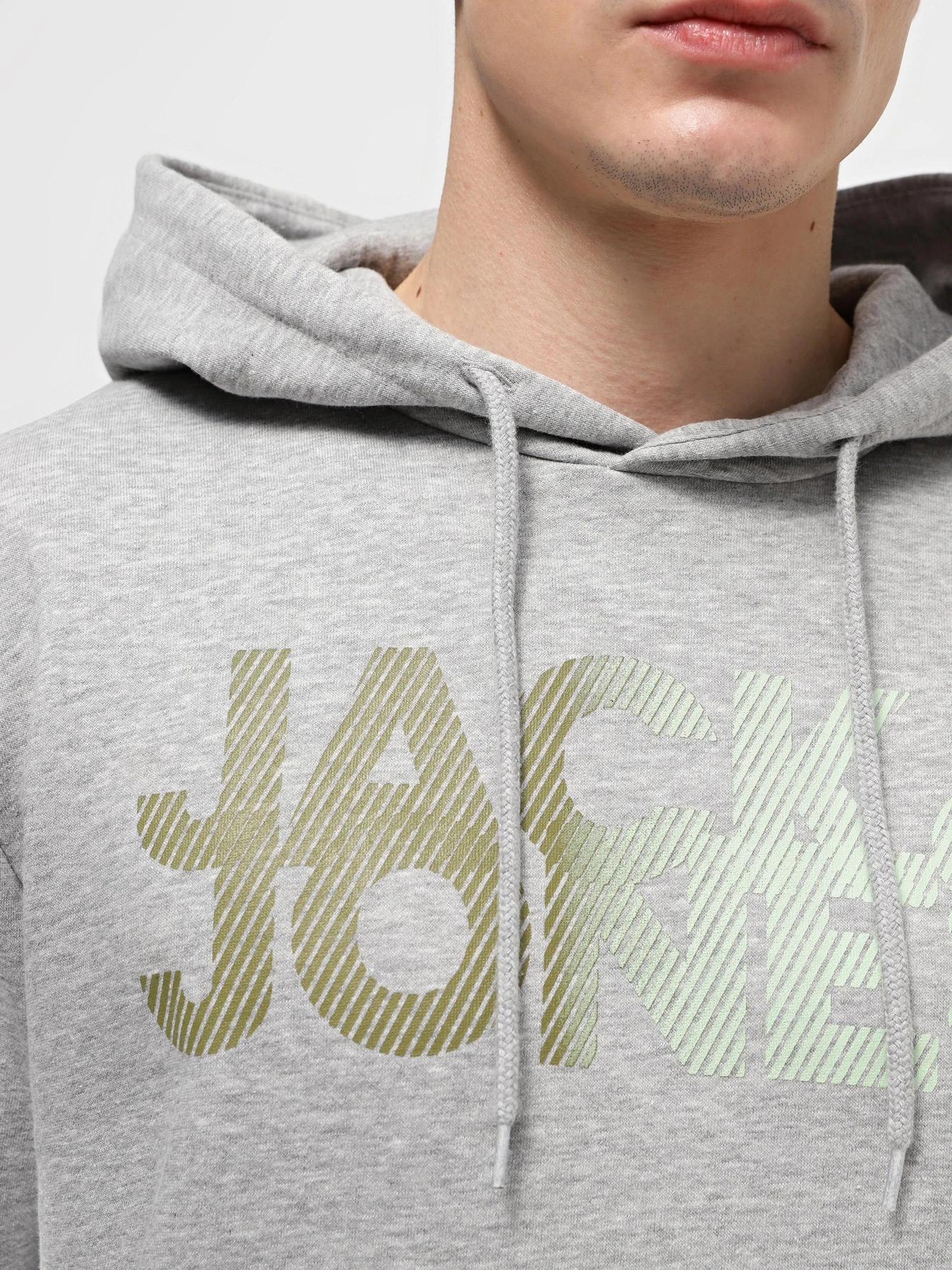 Худи и свитшоты JACK & JONES модель 12243927_Light Grey Melange Худи и свитшоты JACK & JONES модель 12243927_Light Grey Melange Фото